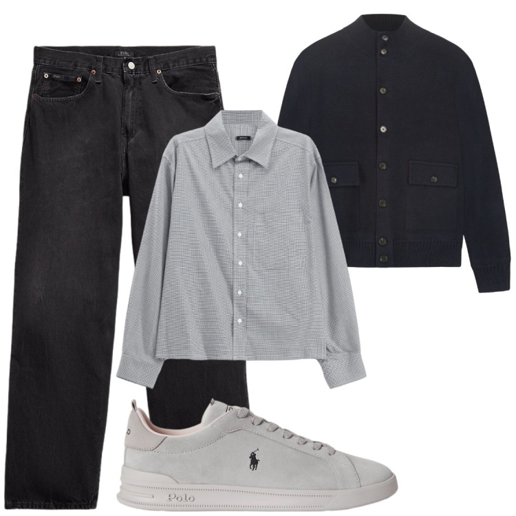 Outfit uomo - Giacche sportive. Stile Trendy per Tutti i giorni. Abbinamento con camicie, giacche, jeans, sneakers.