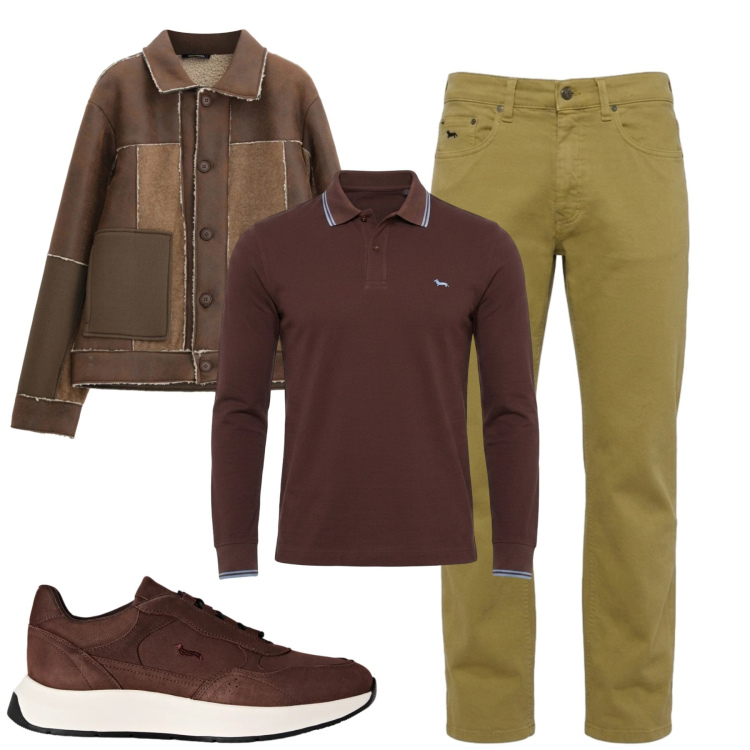 Outfit uomo - City. Stile Casual per Tutti i giorni. Abbinamento con jeans, sneakers, polo, cappotti.