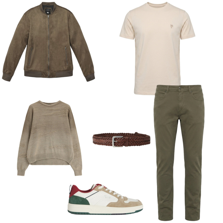 Outfit uomo - Firenze. Stile Casual per Tutti i giorni. Abbinamento con t-shirt, pantaloni, sneakers, maglieria, cinture, giacche.