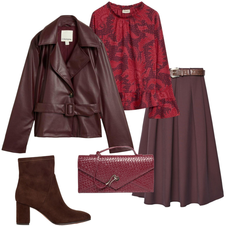 Outfit donna - Trench leggero. Stile Urban per Ufficio. Abbinamento con stivaletti, trench, bluse, gonne lunghe, clutch.