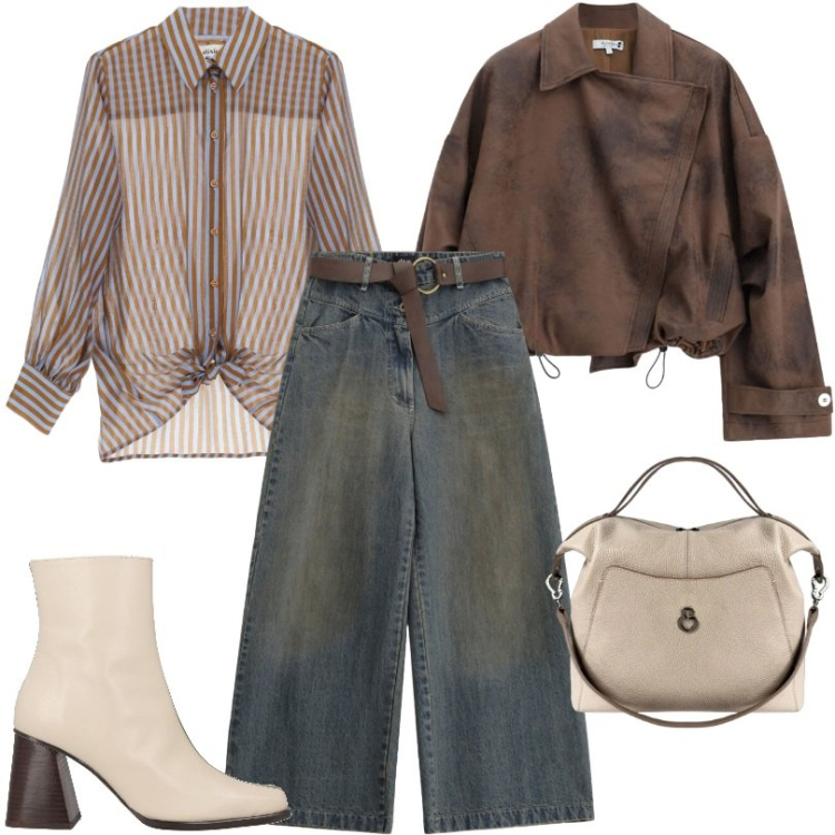 Outfit donna - Y2k anime outfits. Stile Vintage retrò per Tutti i giorni. Abbinamento con stivaletti, jeans boyfriend, camicie, bomber, borse a mano.