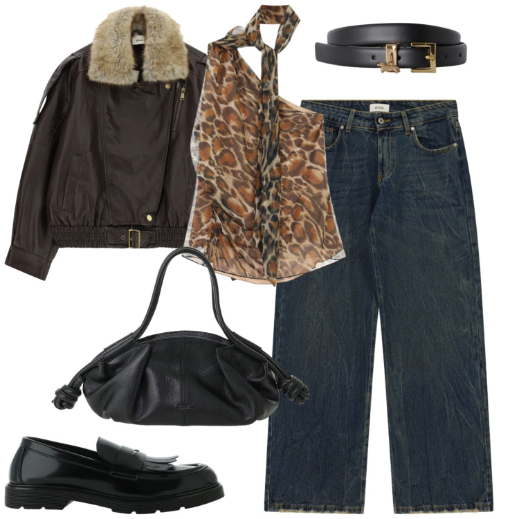 Outfit donna - Urban vibes. Stile Casual chic per Tutti i giorni. Abbinamento con cinture, mocassini, jeans, giacche, borse a mano, top.