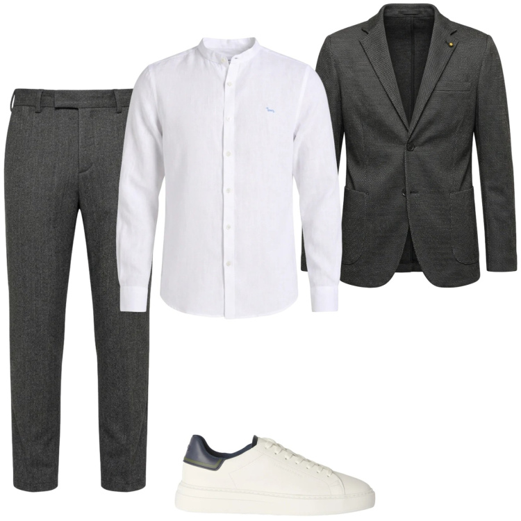 Outfit uomo - Total look #2476948. Stile Business/Elegante per Tutti i giorni. Abbinamento con sneakers, pantaloni, camicie, giacche.