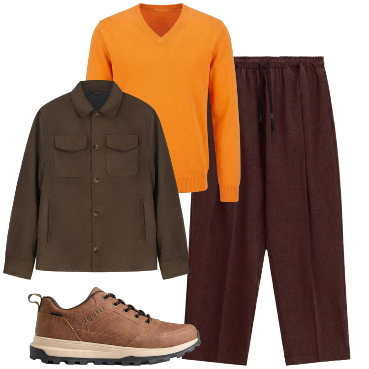 Outfit uomo - City. Stile Urban per Tutti i giorni. Abbinamento con sneakers, pullovers, giacche, pantaloni.