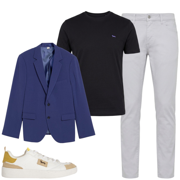 Outfit uomo - Total look #2477242. Stile Casual per Tutti i giorni. Abbinamento con t-shirt, sneakers, pantaloni, giacche.