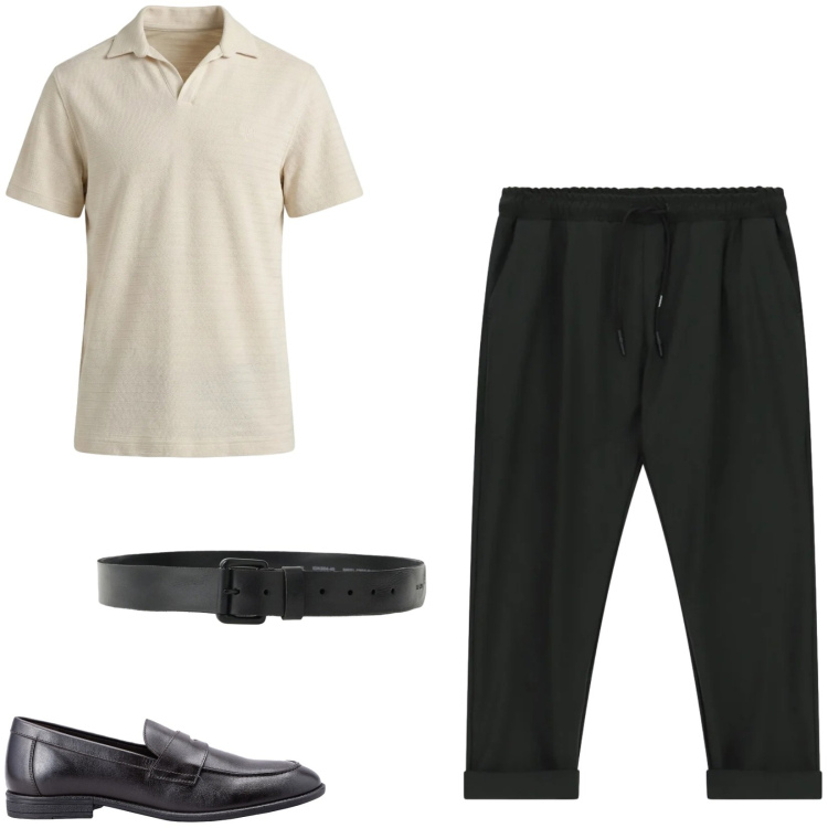 Outfit uomo - Total look #2477490. Stile Trendy per Serata speciale. Abbinamento con polo, cinture, pantaloni, scarpe stringate.