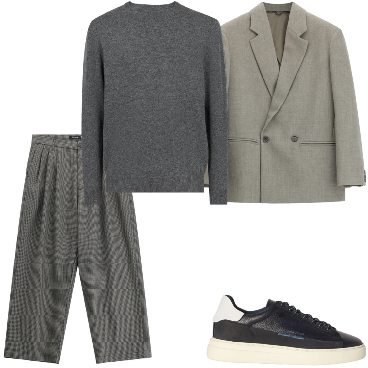 Outfit uomo - Total look #2477497. Stile Business/Elegante per Ufficio. Abbinamento con sneakers, giacche, pantaloni, maglieria.