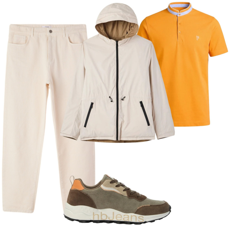 Outfit uomo - Total look #2477571. Stile Casual per Tutti i giorni. Abbinamento con sneakers, polo, pantaloni, giacche.