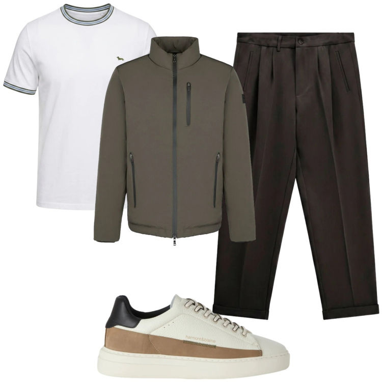 Outfit uomo - Total look #2477578. Stile Casual per Tutti i giorni. Abbinamento con sneakers, t-shirt, pantaloni, giacche.