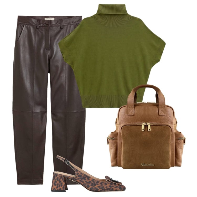 Outfit donna - La scarpa animalier. Stile Basic per Tutti i giorni. Abbinamento con décolleté, pantaloni, t-shirt, zaini.
