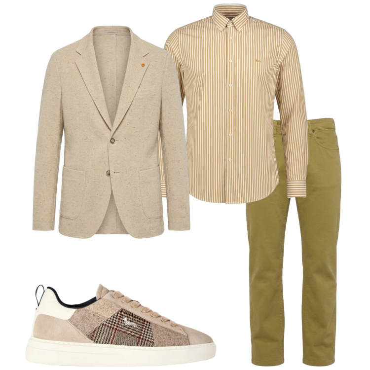 Outfit uomo - Harmont & Blaine. Stile Urban per Tutti i giorni. Abbinamento con sneakers, jeans, camicie, giacche.