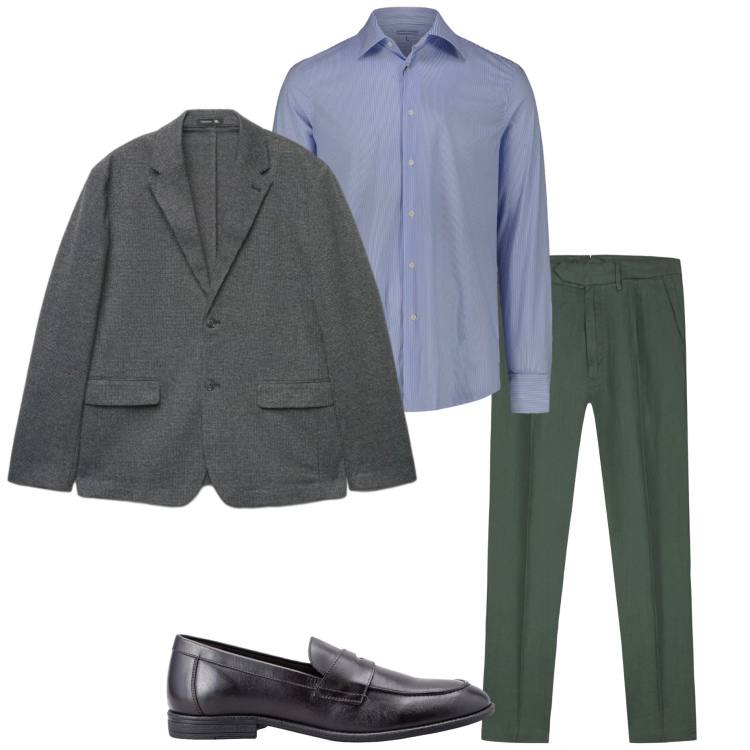 Outfit uomo - Business men. Stile Business/Elegante per Ufficio. Abbinamento con pantaloni, scarpe stringate, camicie, giacche.