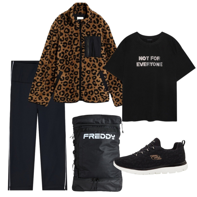 Outfit donna - La felpa stilosa. Stile Casual per Sport. Abbinamento con sneakers, blazer, zaini, leggings sportivo, t-shirt.
