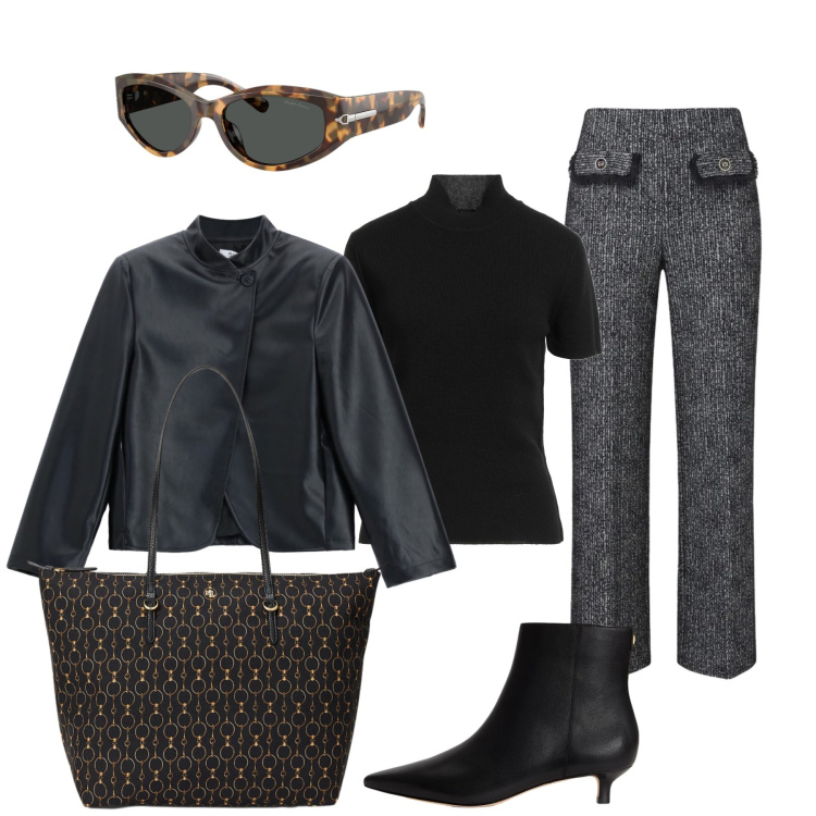 Outfit donna - Madame Bilancia…. Stile Chic per Tutti i giorni. Abbinamento con maglieria, blazer, pantaloni, stivaletti, borse tote, occhiali da sole.