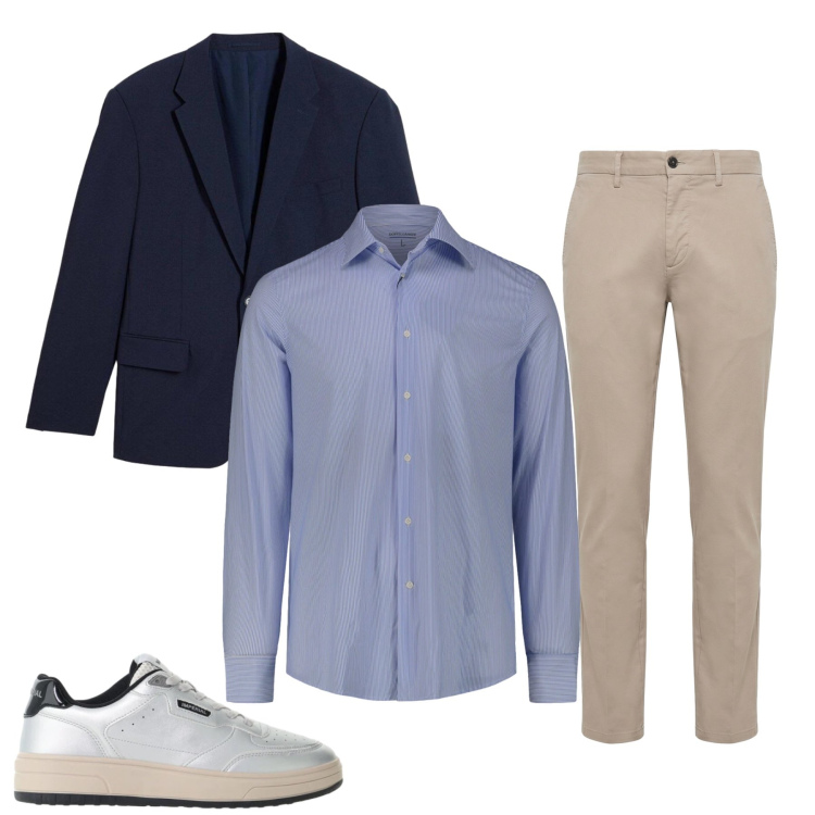 Outfit uomo - Total look #2478338. Stile Casual per Tutti i giorni. Abbinamento con pantaloni, sneakers, camicie, giacche.