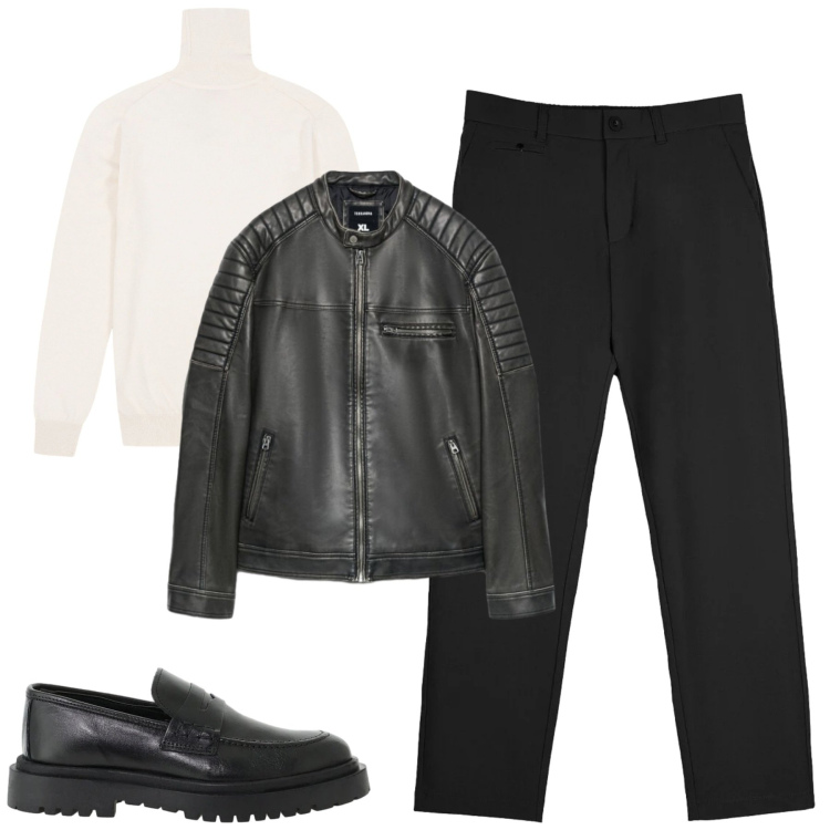 Outfit uomo - Total look #2478400. Stile Urban per Tutti i giorni. Abbinamento con scarpe stringate, maglieria, pantaloni chino, giacche.