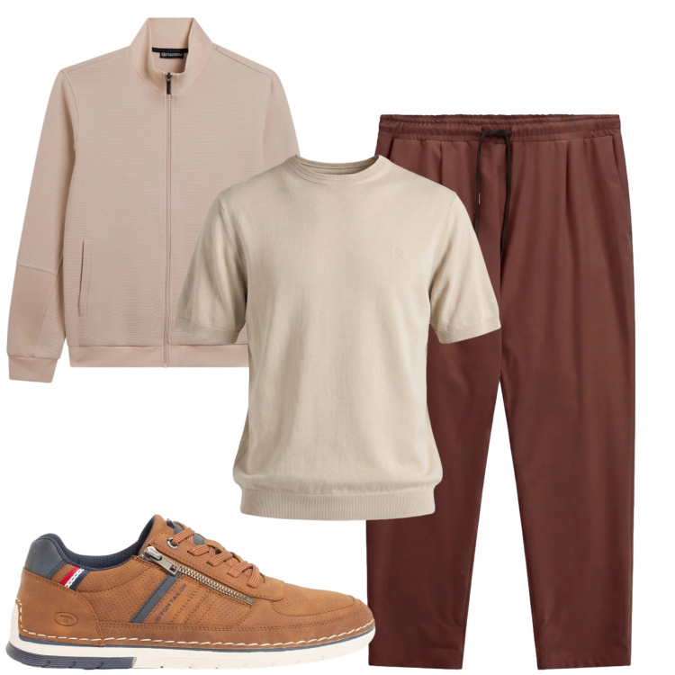 Outfit uomo - Total look #2478491. Stile Casual per Tutti i giorni. Abbinamento con t-shirt, pantaloni, felpe, sneakers.