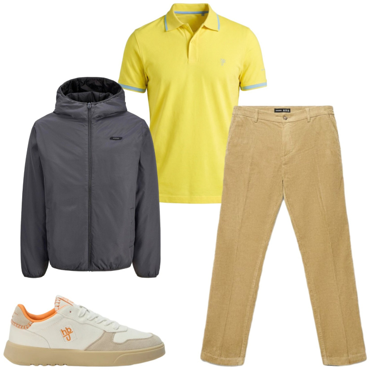 Outfit uomo - Total look #2478573. Stile Casual per Tutti i giorni. Abbinamento con sneakers, polo, pantaloni chino, giacche.