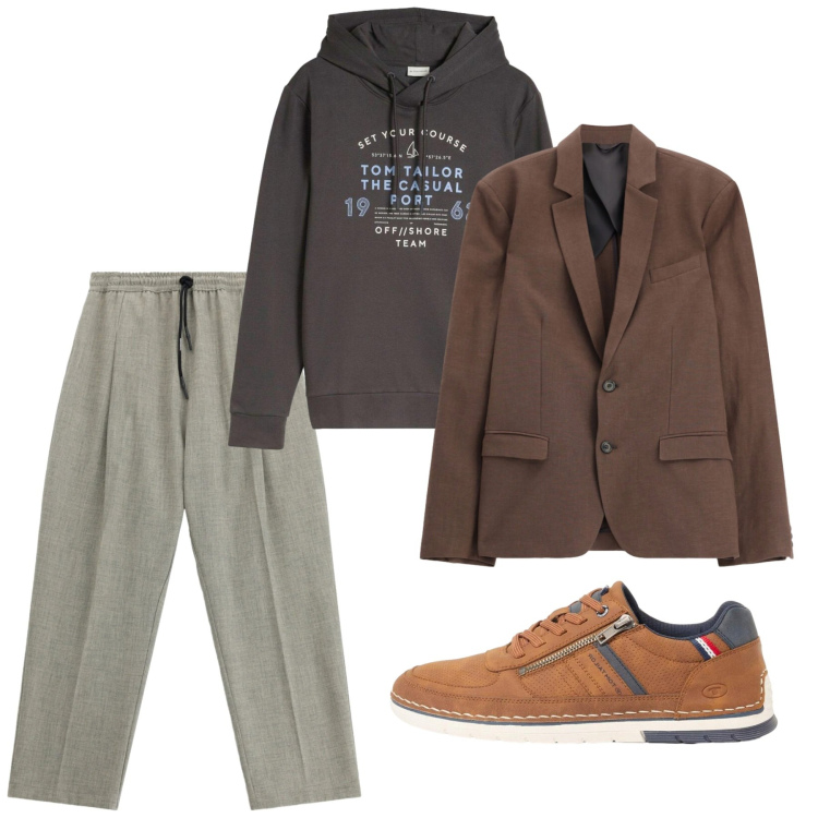 Outfit uomo - Autunno. Stile Casual per Tutti i giorni. Abbinamento con pantaloni, giacche, sneakers, felpe con cappuccio.