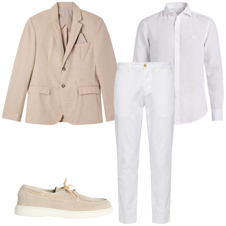 Outfit uomo - Total look #2478810. Stile Business/Elegante per Serata speciale. Abbinamento con scarpe stringate, pantaloni chino, camicie, giacche.