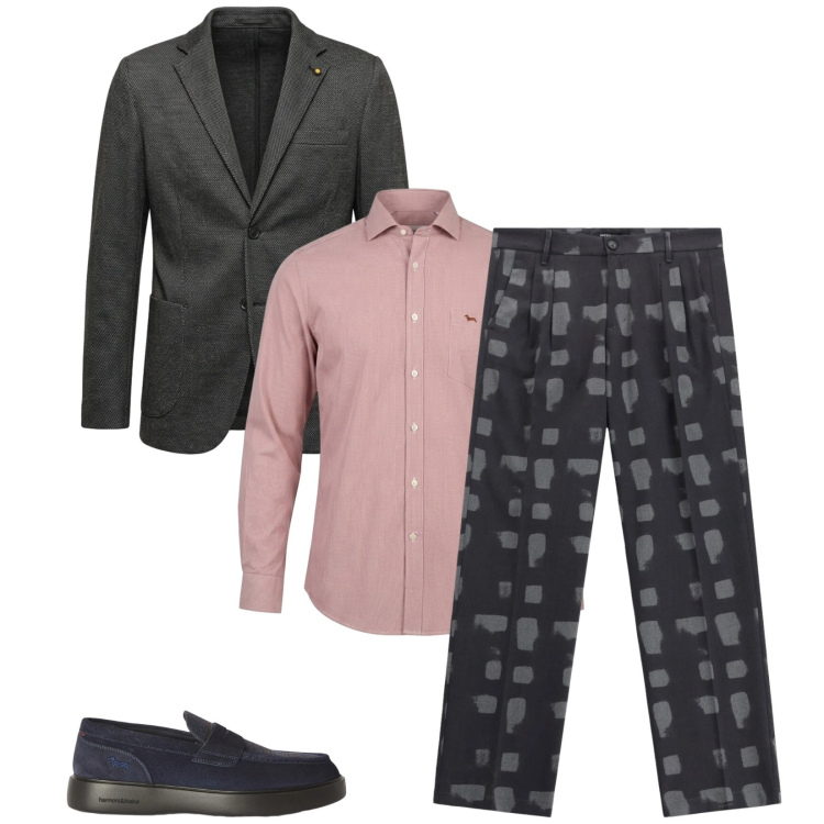 Outfit uomo - Total look #2478816. Stile Trendy per Serata speciale. Abbinamento con scarpe stringate, camicie, pantaloni, giacche.