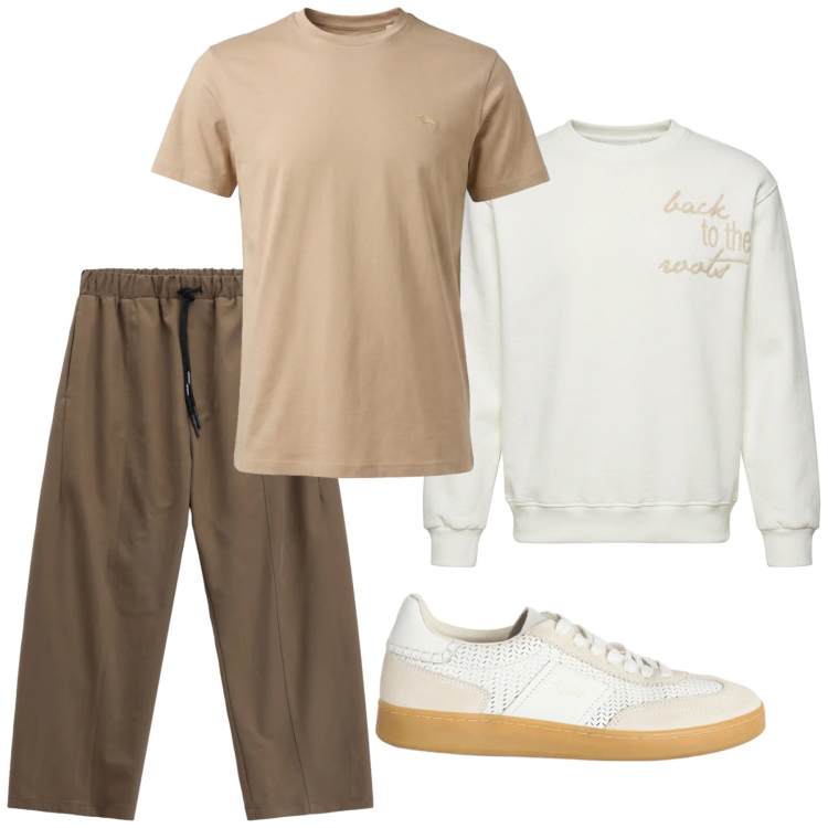 Outfit uomo - Total look #2478902. Stile Casual per Tutti i giorni. Abbinamento con sneakers, t-shirt, felpe, pantaloni.