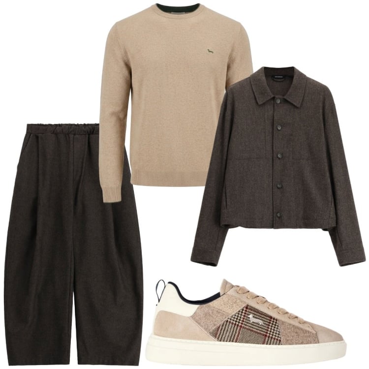 Outfit uomo - Total look #2479042. Stile Trendy per Serata speciale. Abbinamento con sneakers, maglieria, pantaloni, camicie.