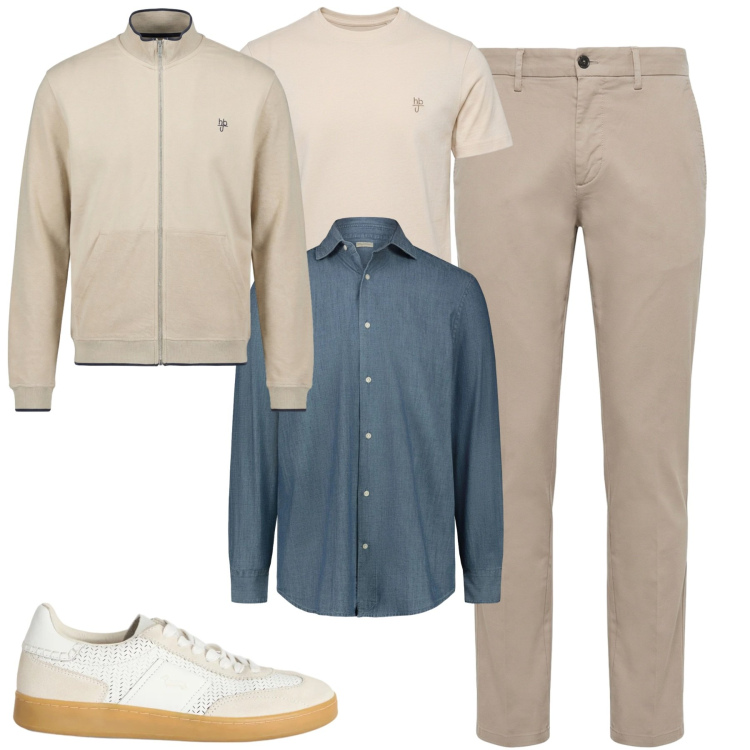 Outfit uomo - Settembre. Stile Casual per Tutti i giorni. Abbinamento con t-shirt, sneakers, pantaloni, felpe, camicie.