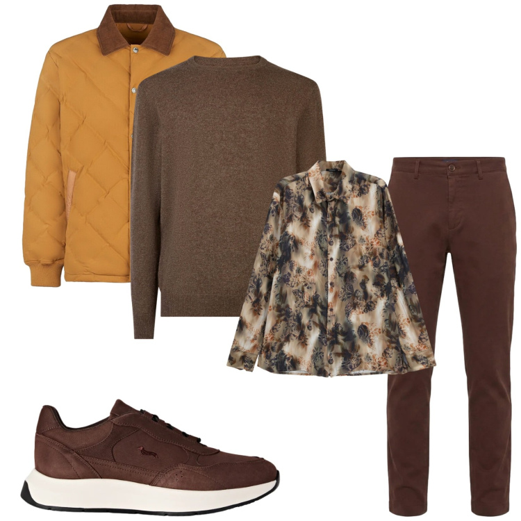 Outfit uomo - Total look #2479343. Stile Casual per Tutti i giorni. Abbinamento con sneakers, pantaloni, camicie, maglieria, giacche.