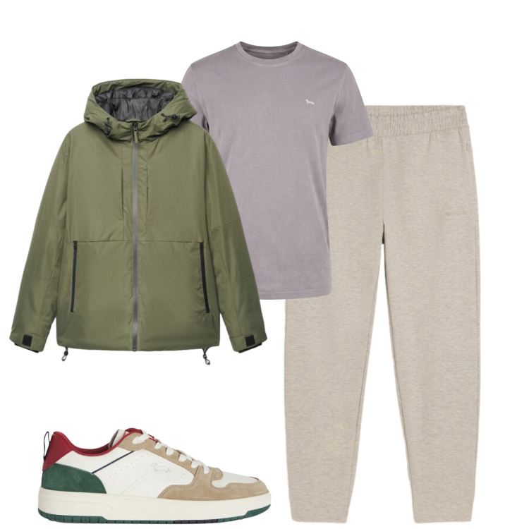 Outfit uomo - Settimana. Stile Casual per Tutti i giorni. Abbinamento con sneakers, t-shirt, pantaloni, giacche.