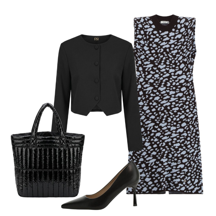 Outfit donna - In città. Stile Bon Ton per Tutti i giorni. Abbinamento con blazer, décolleté, vestiti midi/longuette, borse a mano.