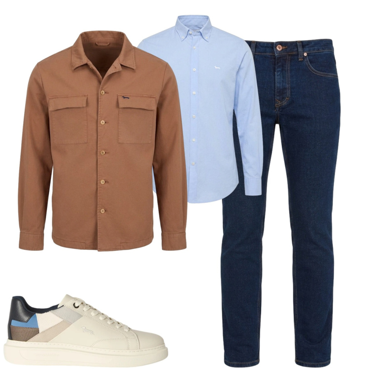Outfit uomo - City. Stile Urban per Tutti i giorni. Abbinamento con sneakers, jeans, camicie, cappotti.