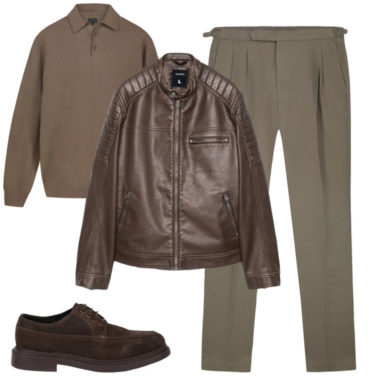 Outfit uomo - City. Stile Urban per Tutti i giorni. Abbinamento con pantaloni, scarpe stringate, maglieria, giacche.