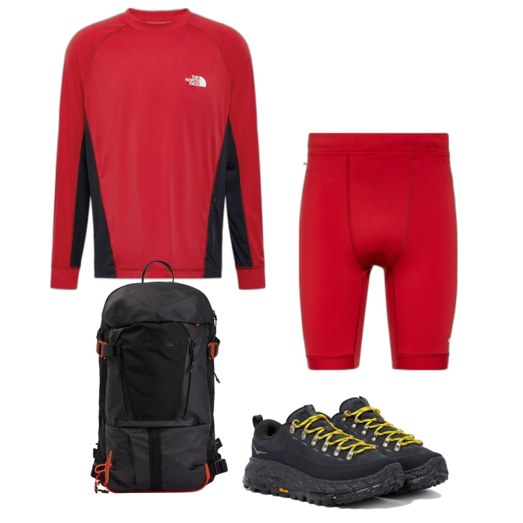 Outfit homme - Hike. Style Tendance pour Sport. Assortir avec t-shirts, sacs de sport, short, sneakers.