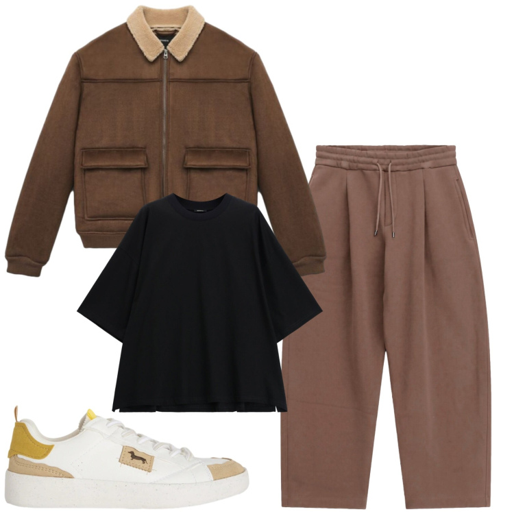 Outfit uomo - Total look #2479988. Stile Casual per Tutti i giorni. Abbinamento con sneakers, pantaloni, t-shirt, giacche.