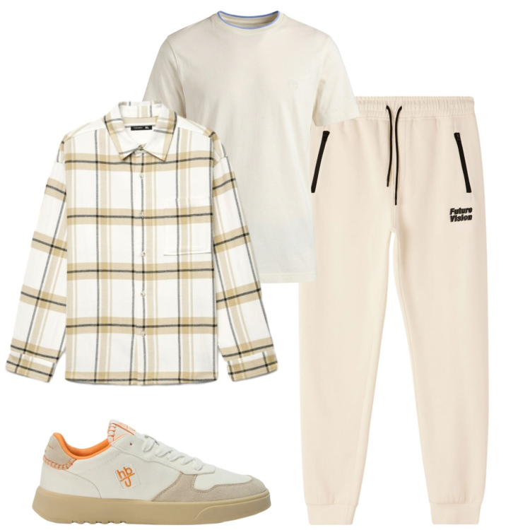 Outfit uomo - City. Stile Casual per Tutti i giorni. Abbinamento con sneakers, t-shirt, pantaloni, camicie.