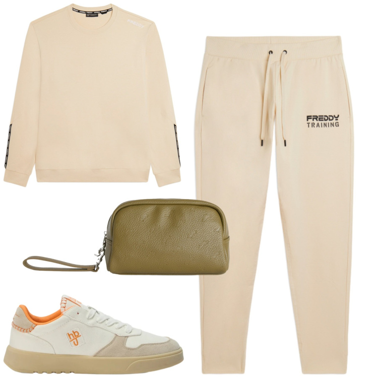 Outfit uomo - Total look #2480066. Stile Casual per Tutti i giorni. Abbinamento con borse sportive, sneakers, felpe, pantaloni.