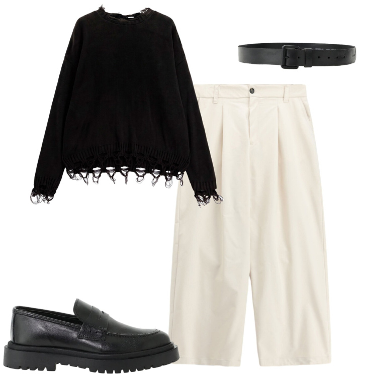 Outfit uomo - Imperial. Stile Casual per Tutti i giorni. Abbinamento con pantaloni, cinture, maglieria, scarpe stringate.