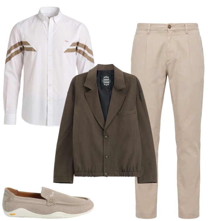 Outfit uomo - Total look #2480402. Stile Urban per Tutti i giorni. Abbinamento con pantaloni, scarpe stringate, camicie, giacche.