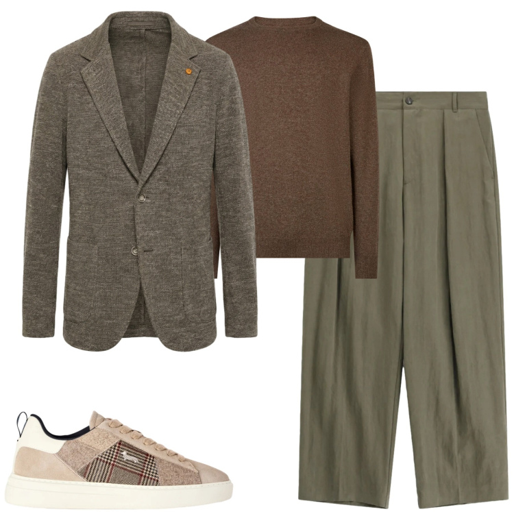 Outfit uomo - Total look #2480416. Stile Urban per Tutti i giorni. Abbinamento con sneakers, giacche, pantaloni, maglieria.