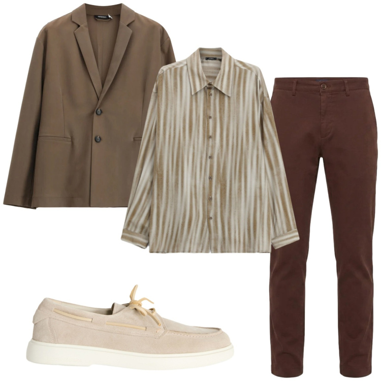 Outfit uomo - Total look #2480474. Stile Trendy per Serata speciale. Abbinamento con pantaloni, scarpe stringate, camicie, giacche.