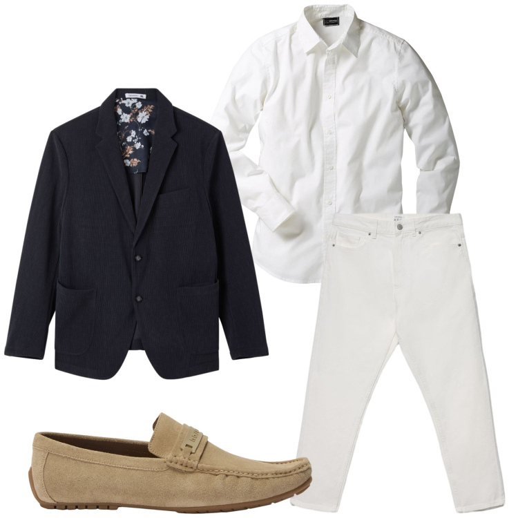 Outfit uomo - Total look #2480562. Stile Trendy per Serata speciale. Abbinamento con scarpe stringate, giacche, jeans, camicie.