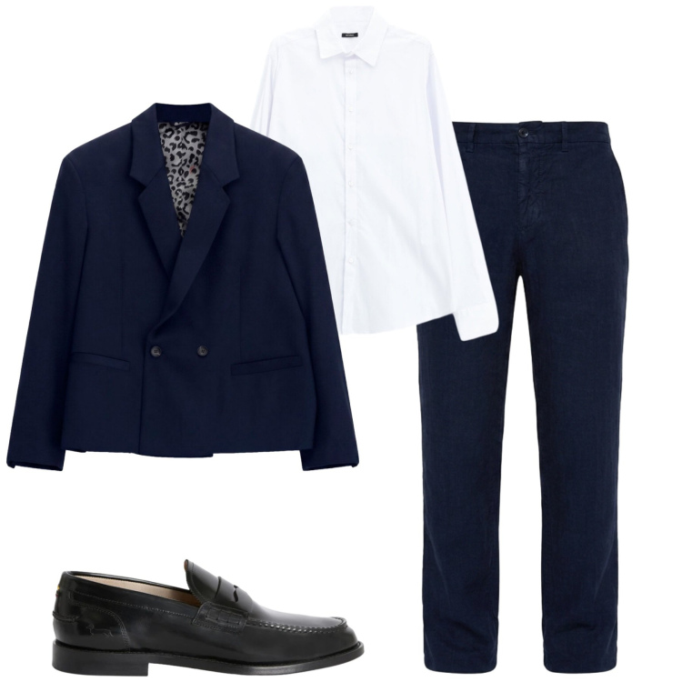 Outfit uomo - Fall. Stile Business/Elegante per Tutti i giorni. Abbinamento con pantaloni chino, scarpe stringate, giacche, camicie.
