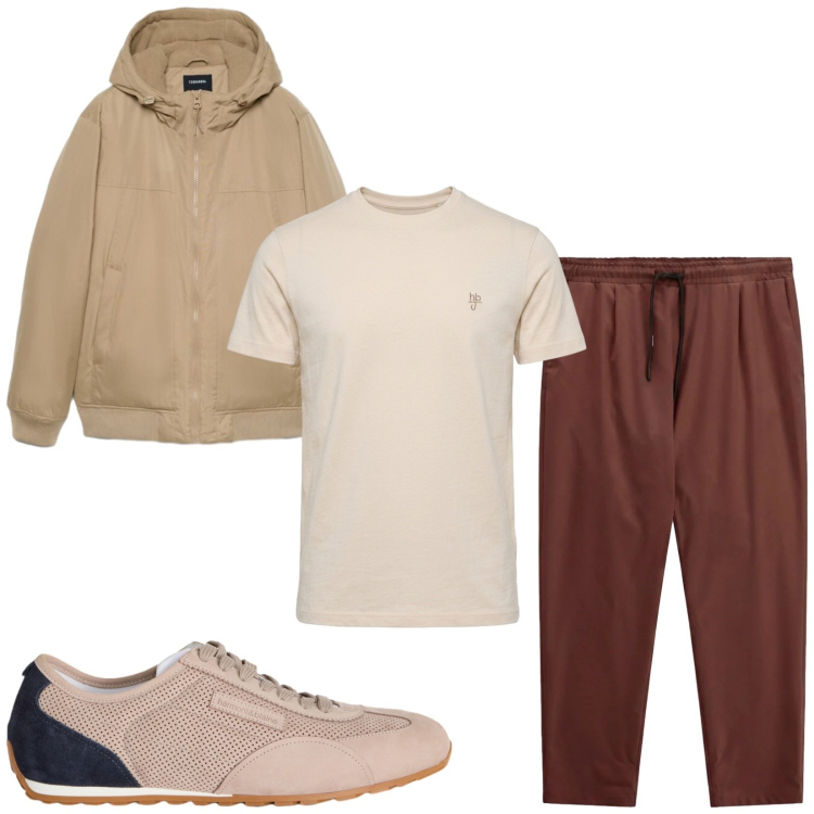 Outfit uomo - Total look #2481049. Stile Casual per Tutti i giorni. Abbinamento con t-shirt, sneakers, pantaloni, giacche.