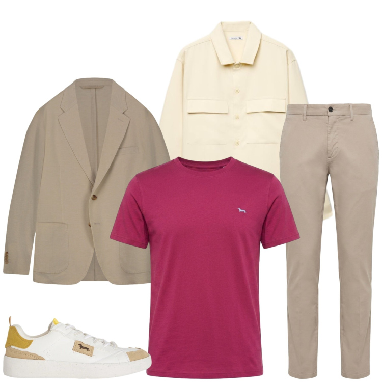Outfit uomo - Total look #2481307. Stile Casual per Tutti i giorni. Abbinamento con t-shirt, sneakers, pantaloni, giacche, camicie.
