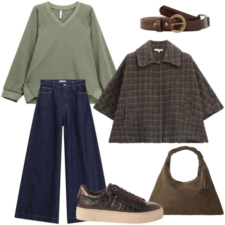Outfit donna - Urban style. Stile Urban per Tutti i giorni. Abbinamento con sneakers, felpe, jeans, cappotti, borse a spalla, cinture.