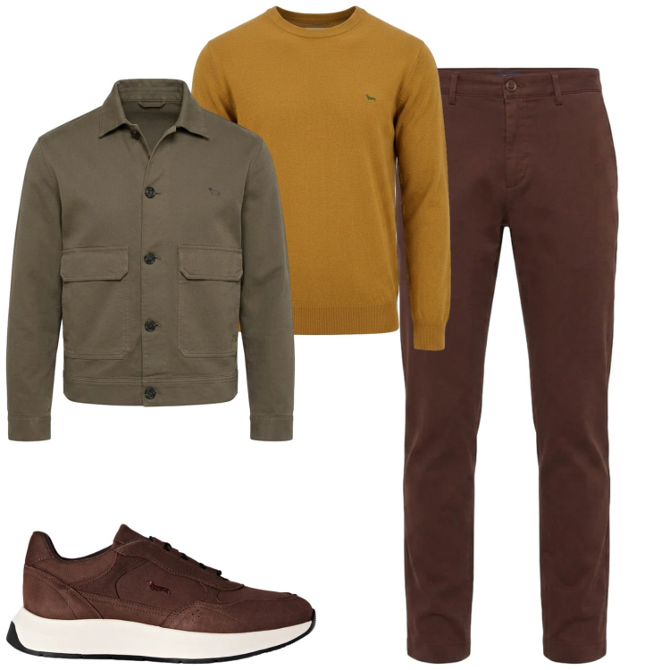 Outfit uomo - City. Stile Urban per Tutti i giorni. Abbinamento con sneakers, pantaloni, cappotti, maglieria.