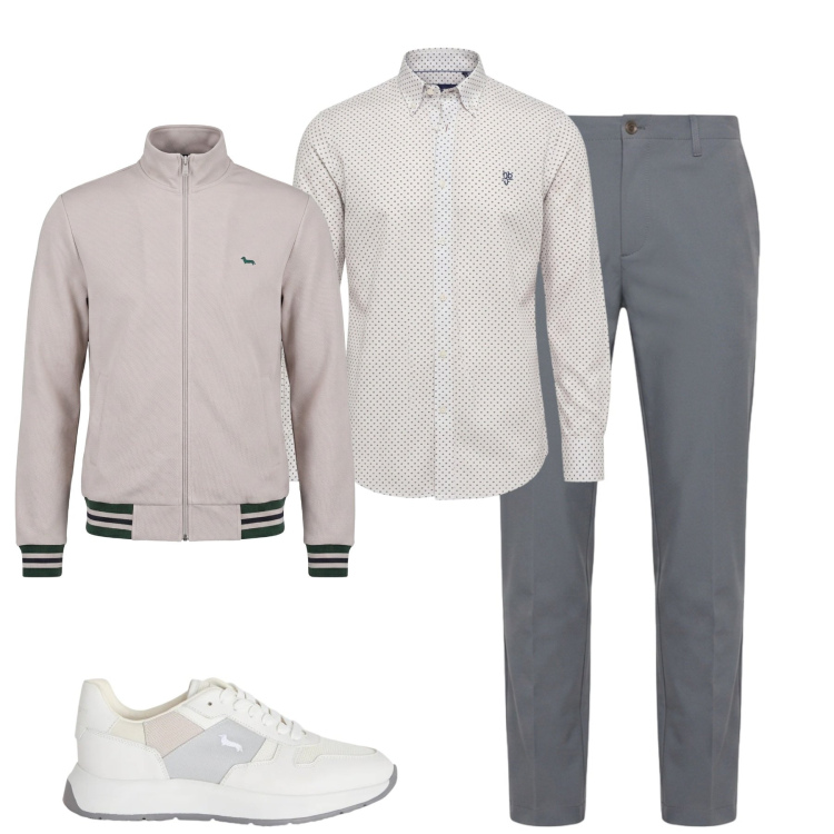 Outfit uomo - Total look #2481505. Stile Casual per Tutti i giorni. Abbinamento con pantaloni, camicie, sneakers, felpe.