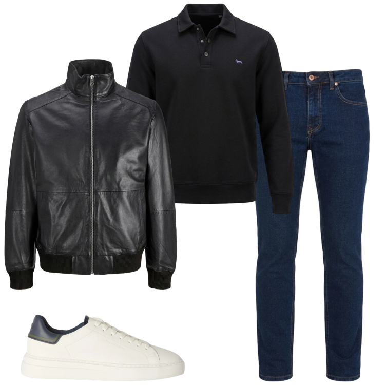 Outfit uomo - Total look #2481511. Stile Casual per Tutti i giorni. Abbinamento con jeans, sneakers, felpe, giacche.