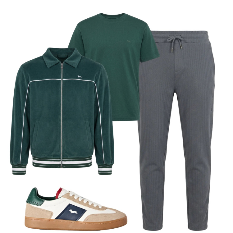 Outfit uomo - Total look #2481514. Stile Casual per Tutti i giorni. Abbinamento con pantaloni, sneakers, t-shirt, felpe.